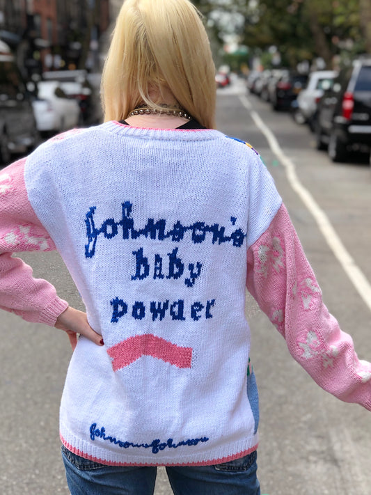 Vintage 80s Baby Powder Sweater - Spark Pretty
