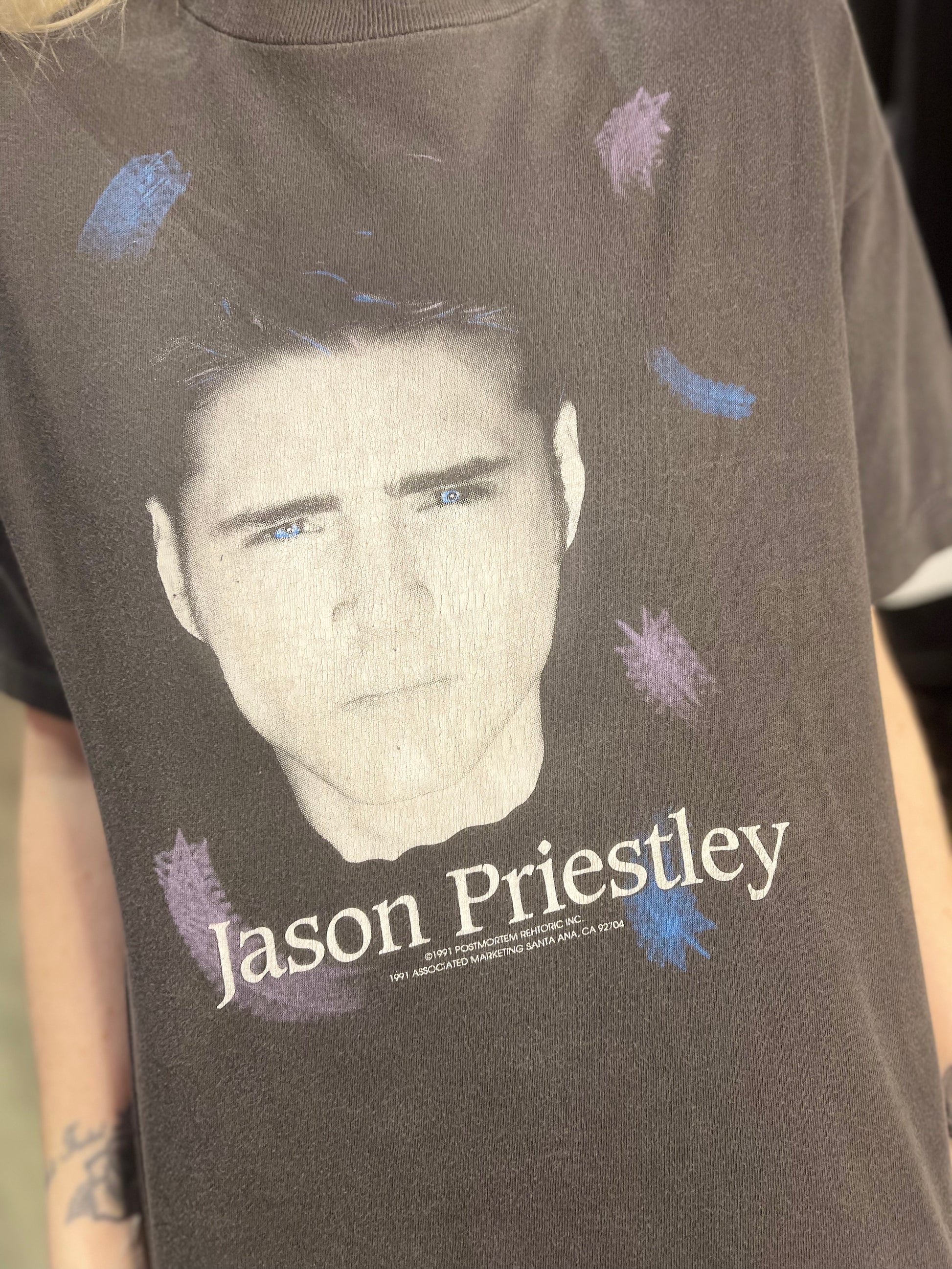 Vintage 1991 Jason Priestley T-shirt - Spark Pretty