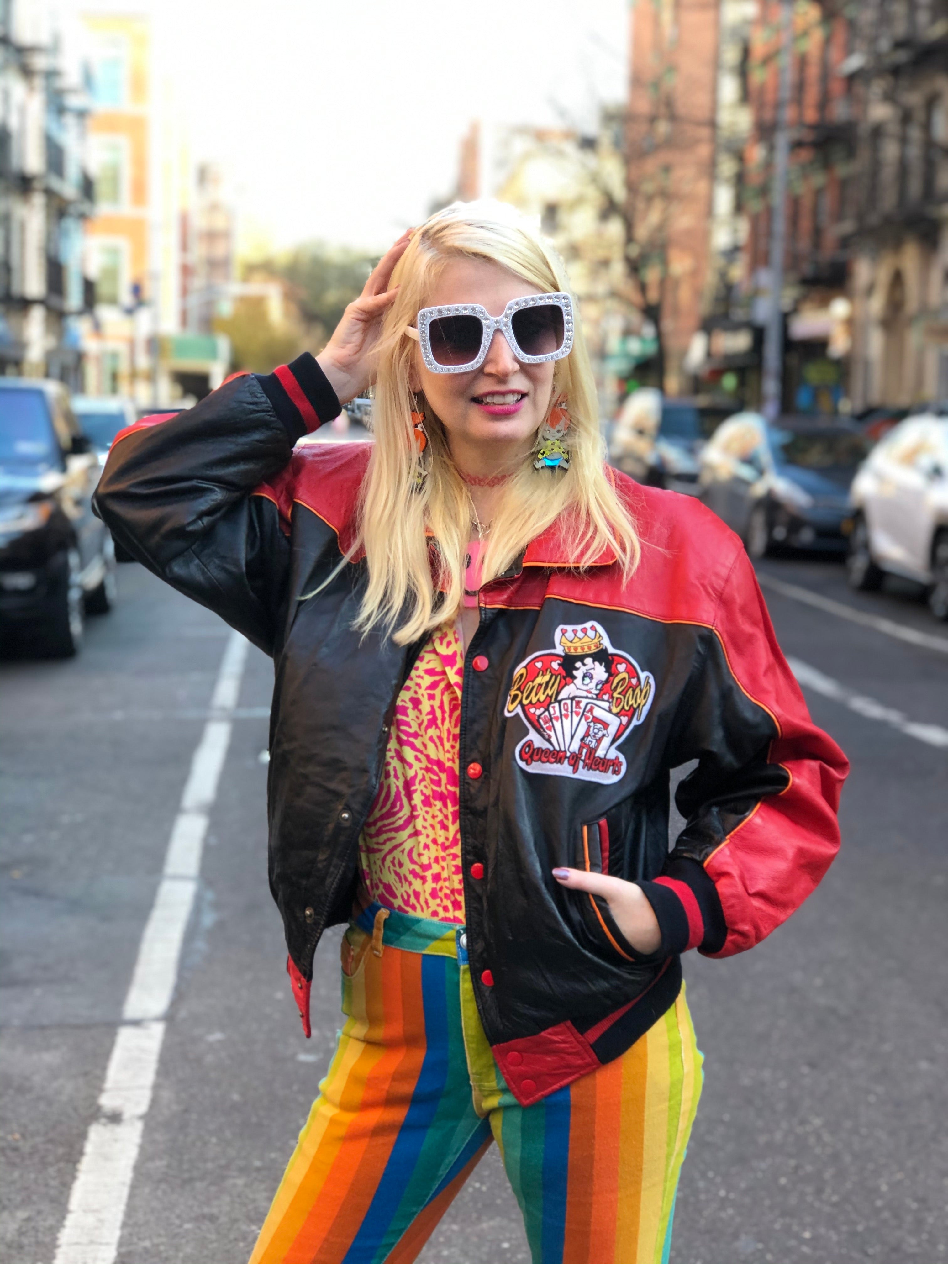 80s style deals bomber jacket