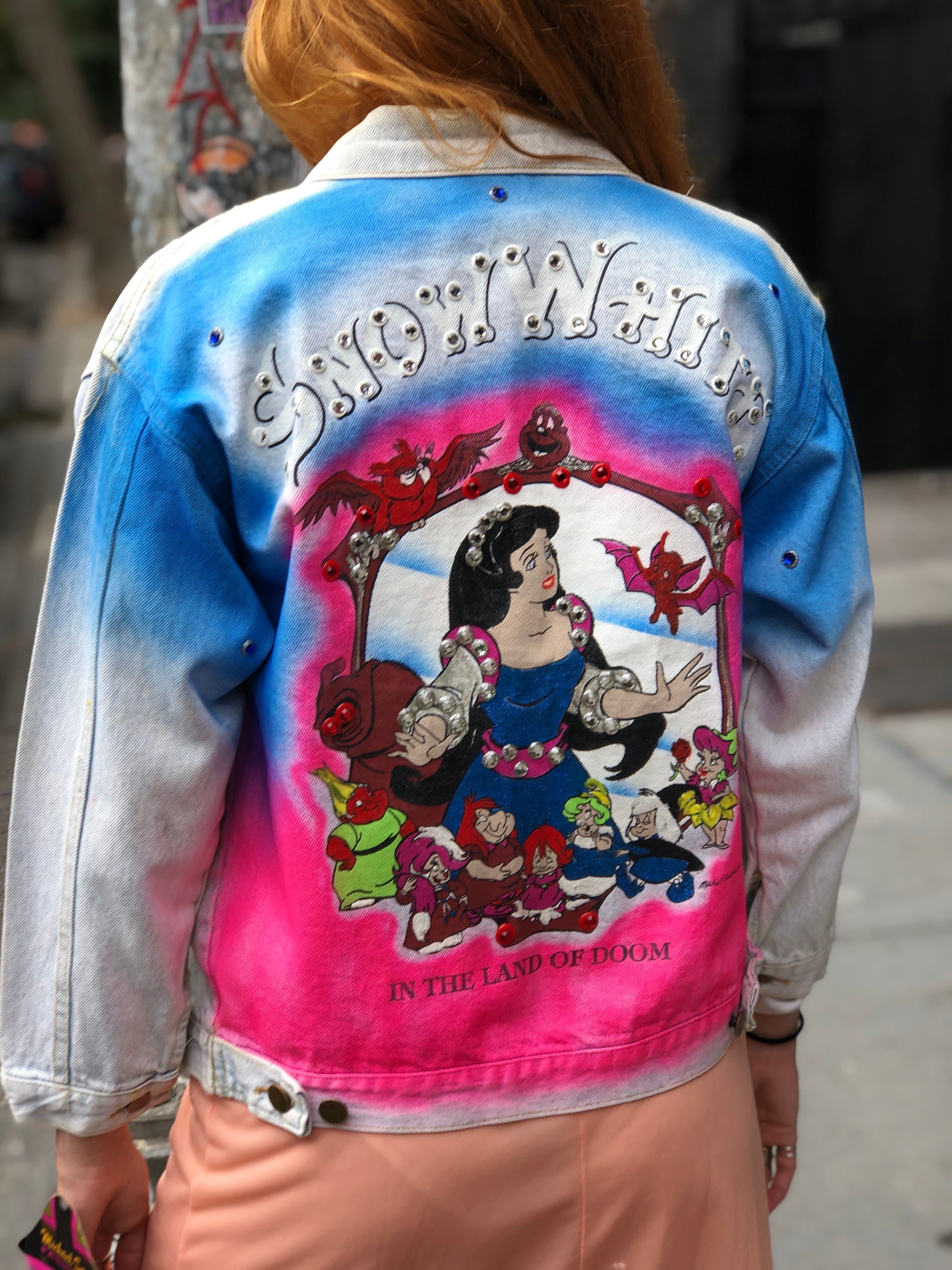 Fashion Snow White Jean jacket