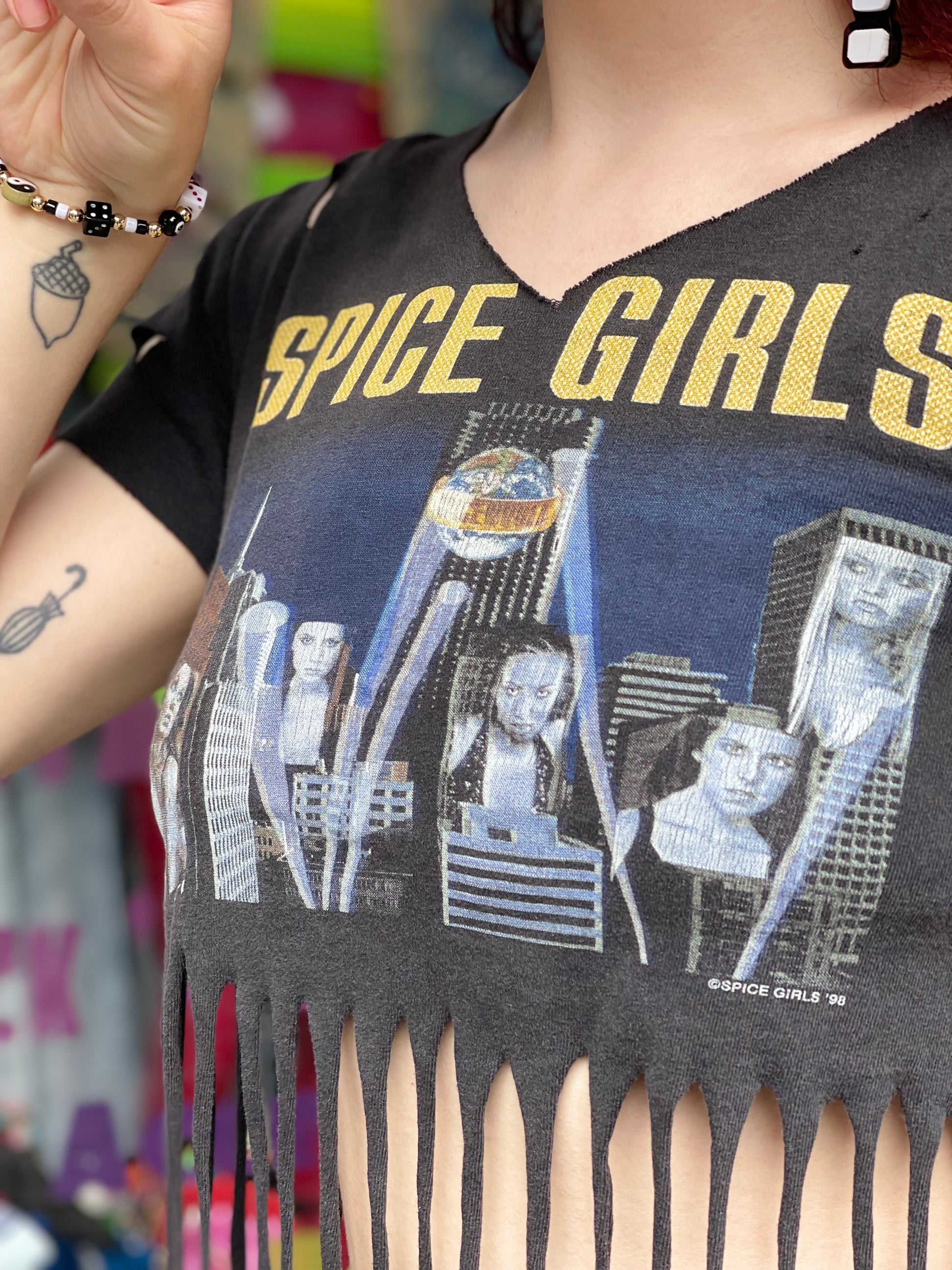 Vintage 1998 Shredded Spice Girls T-shirt - Spark Pretty