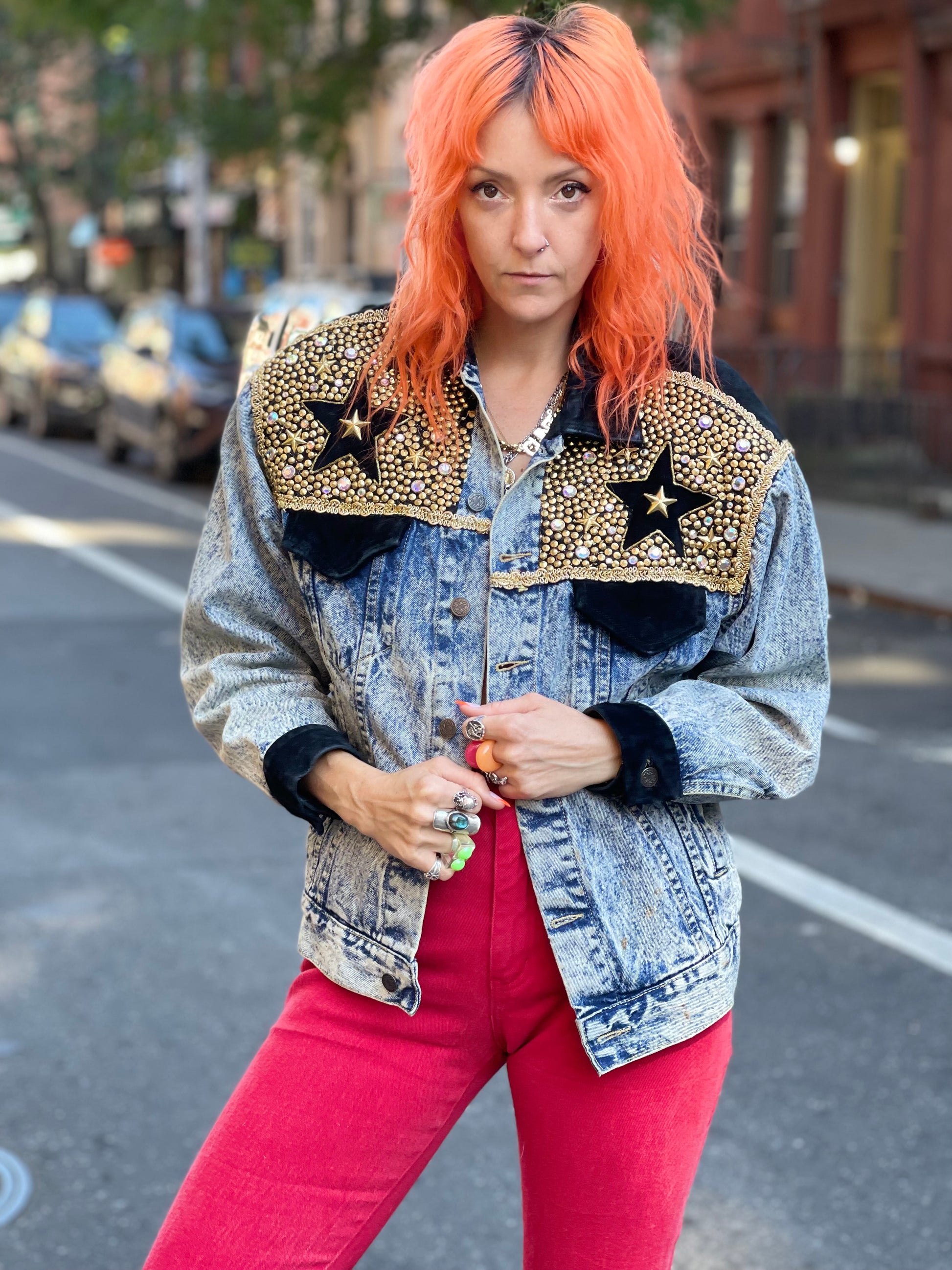 Vintage 80s Star Bedazzled Jean Jacket – Spark Pretty