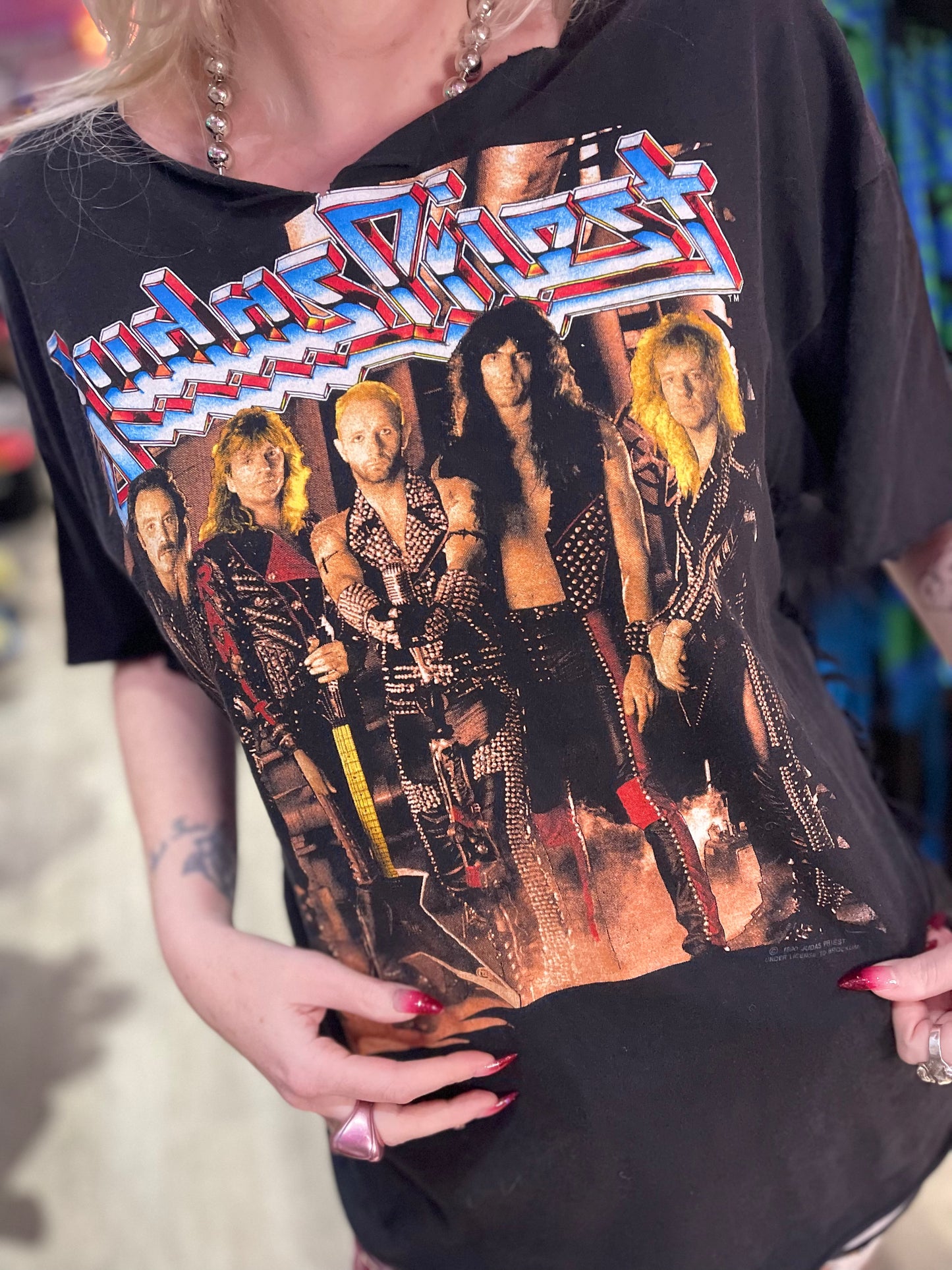 Vintage 90s Judas Priest Shirt - Spark Pretty