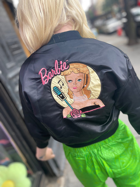 Vintage 80s Barbie Bomber Jacket - Spark Pretty