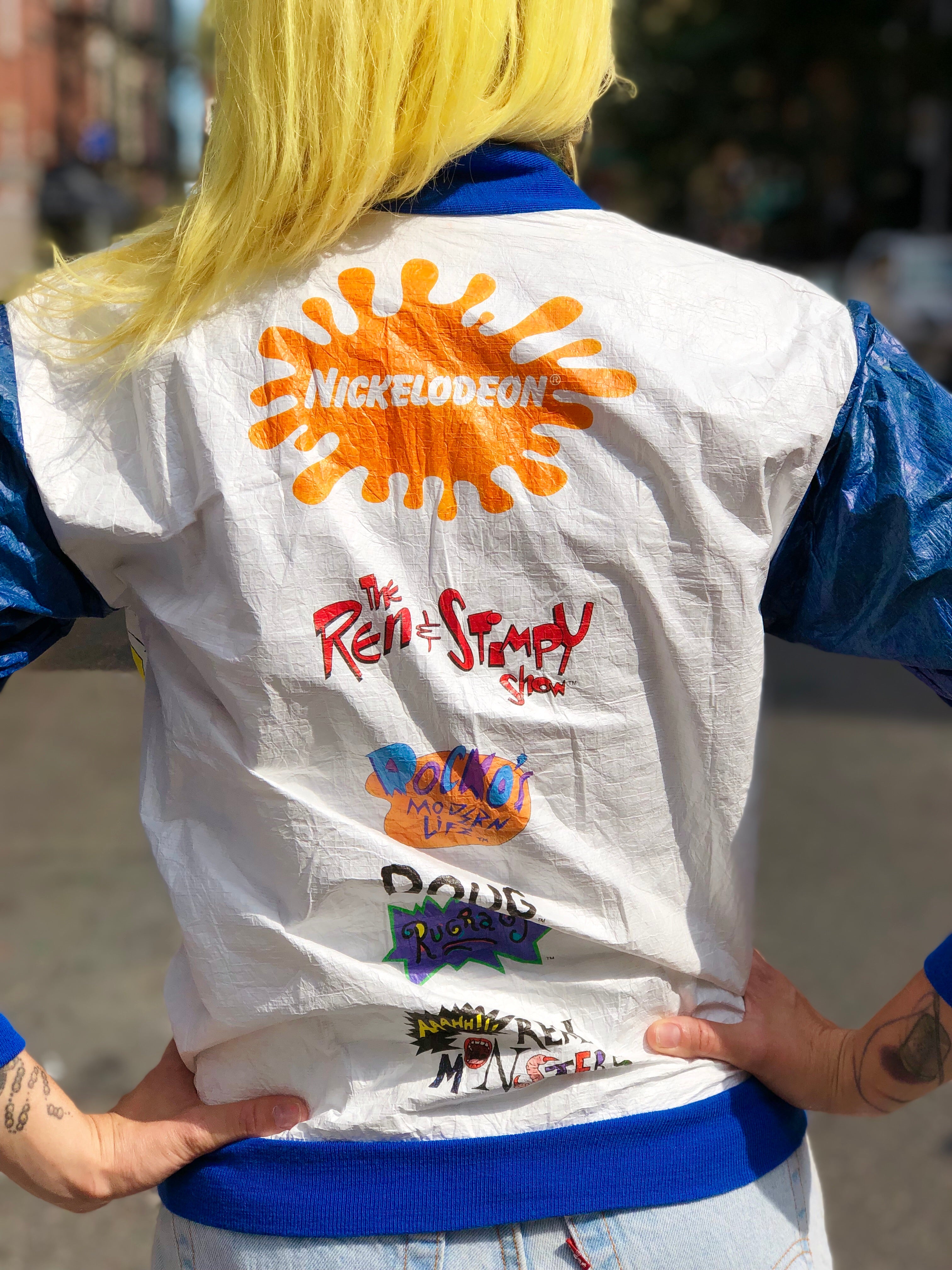 Vintage 90s Nickelodeon Windbreaker Jacket Spark Pretty