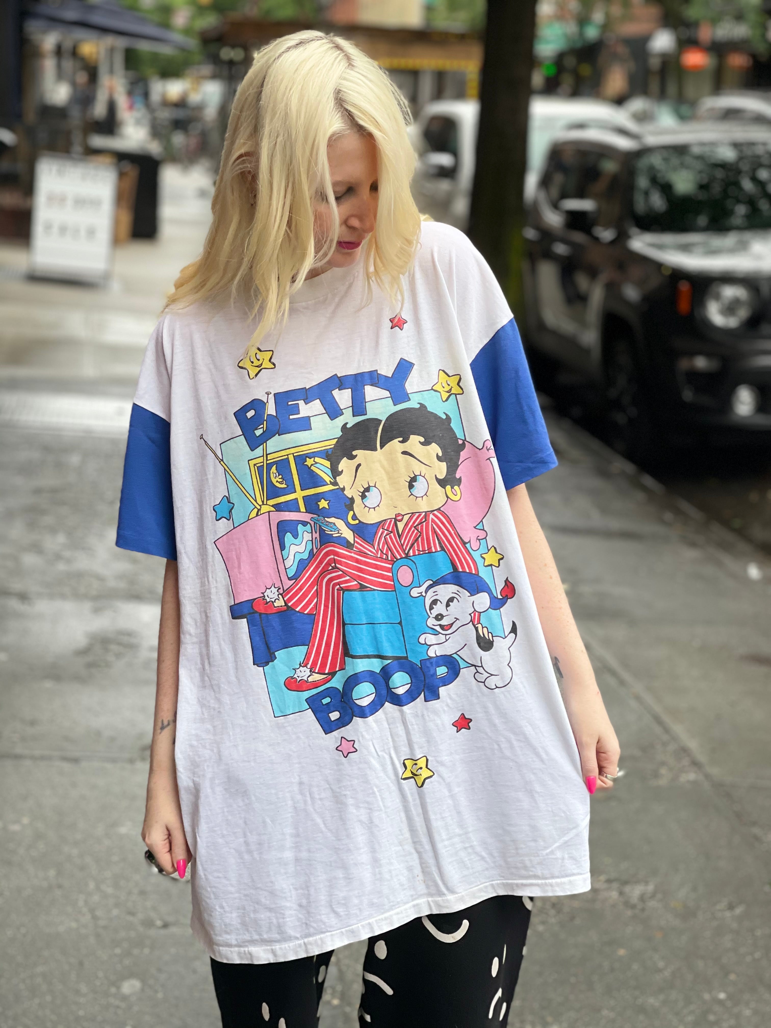 Vintage 90s Double Sided Betty Boop Late Night T-shirt – Spark Pretty