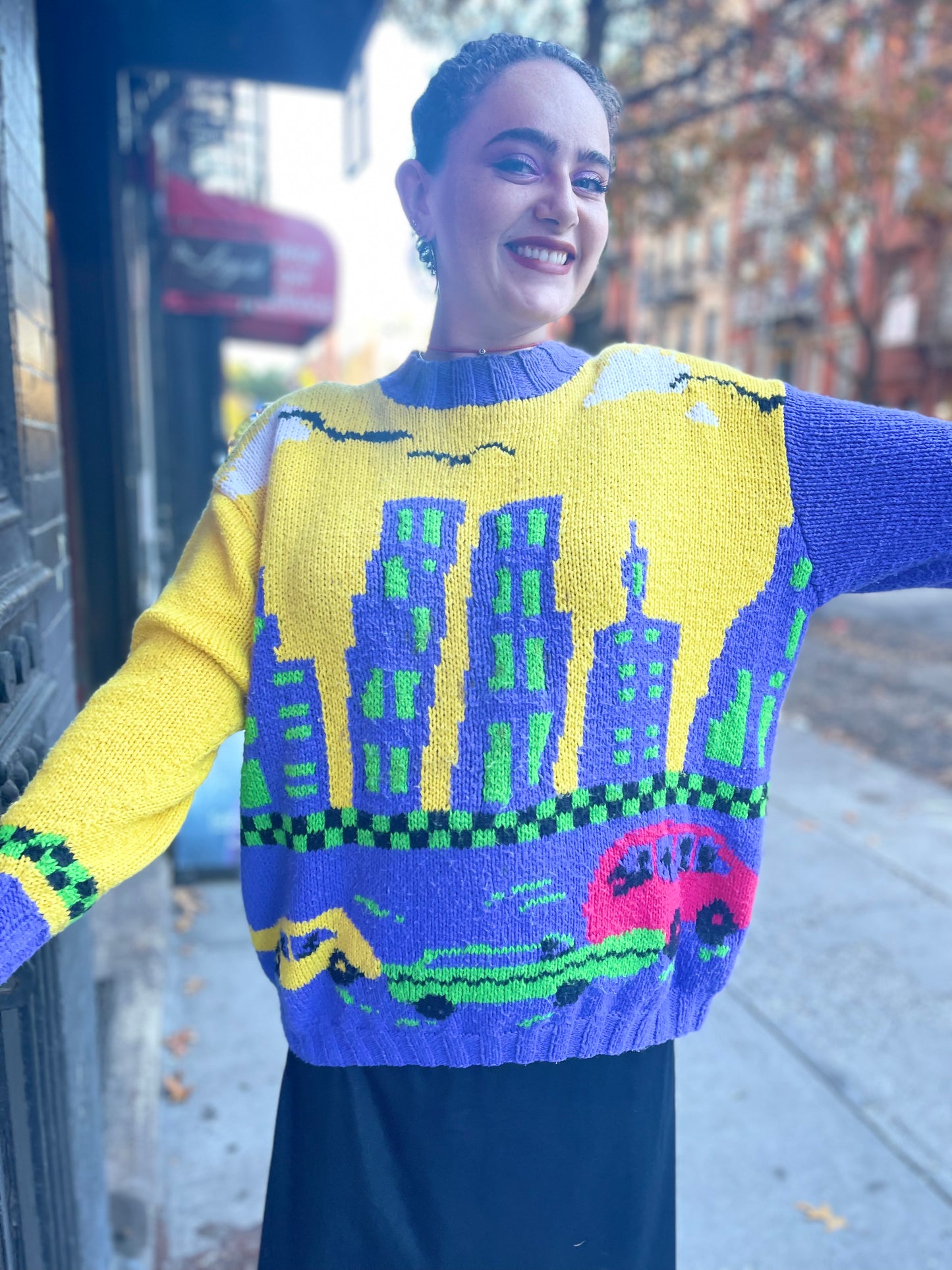 Vintage 80s New York Sweater - Spark Pretty