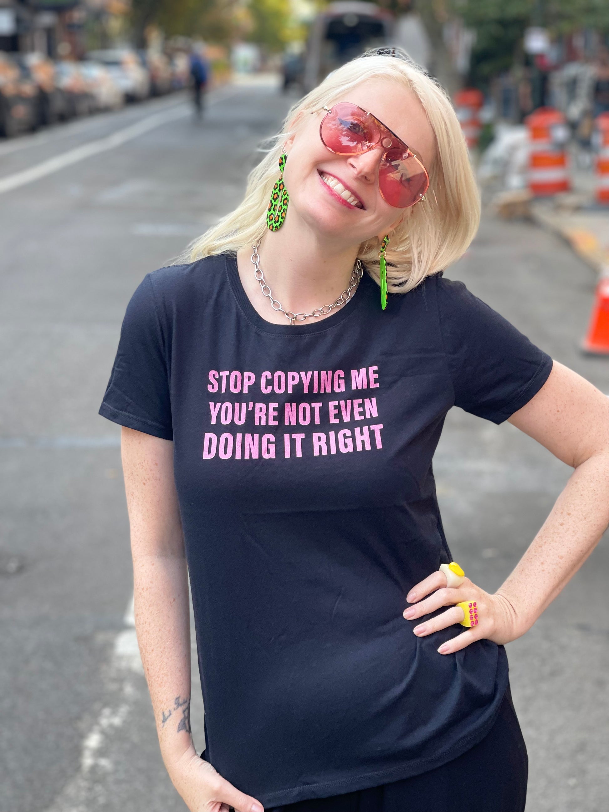 Stop Copying Me T-shirt - Spark Pretty