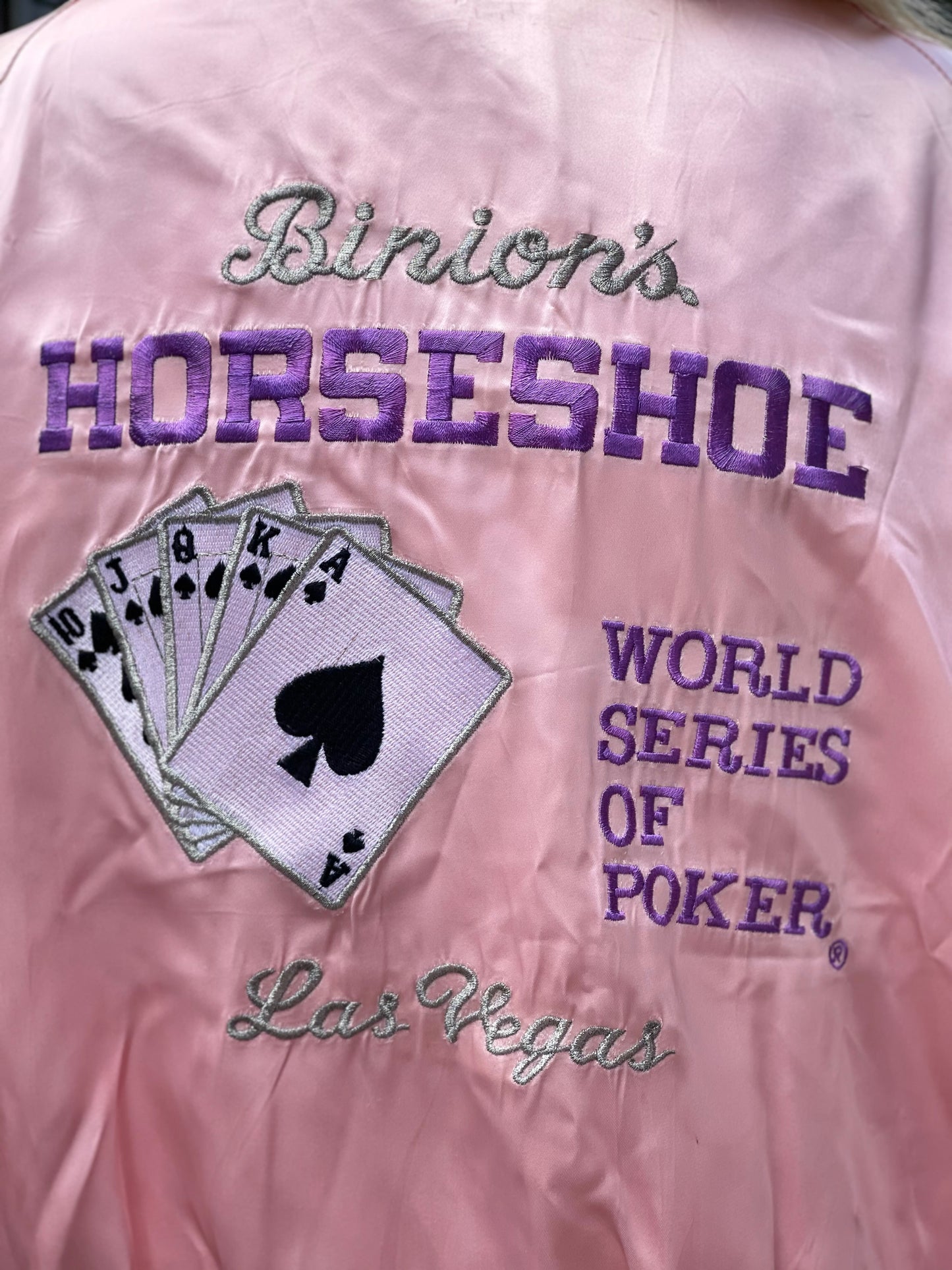 Vintage 80s Poker Player Bomber Jacket - Spark Pretty