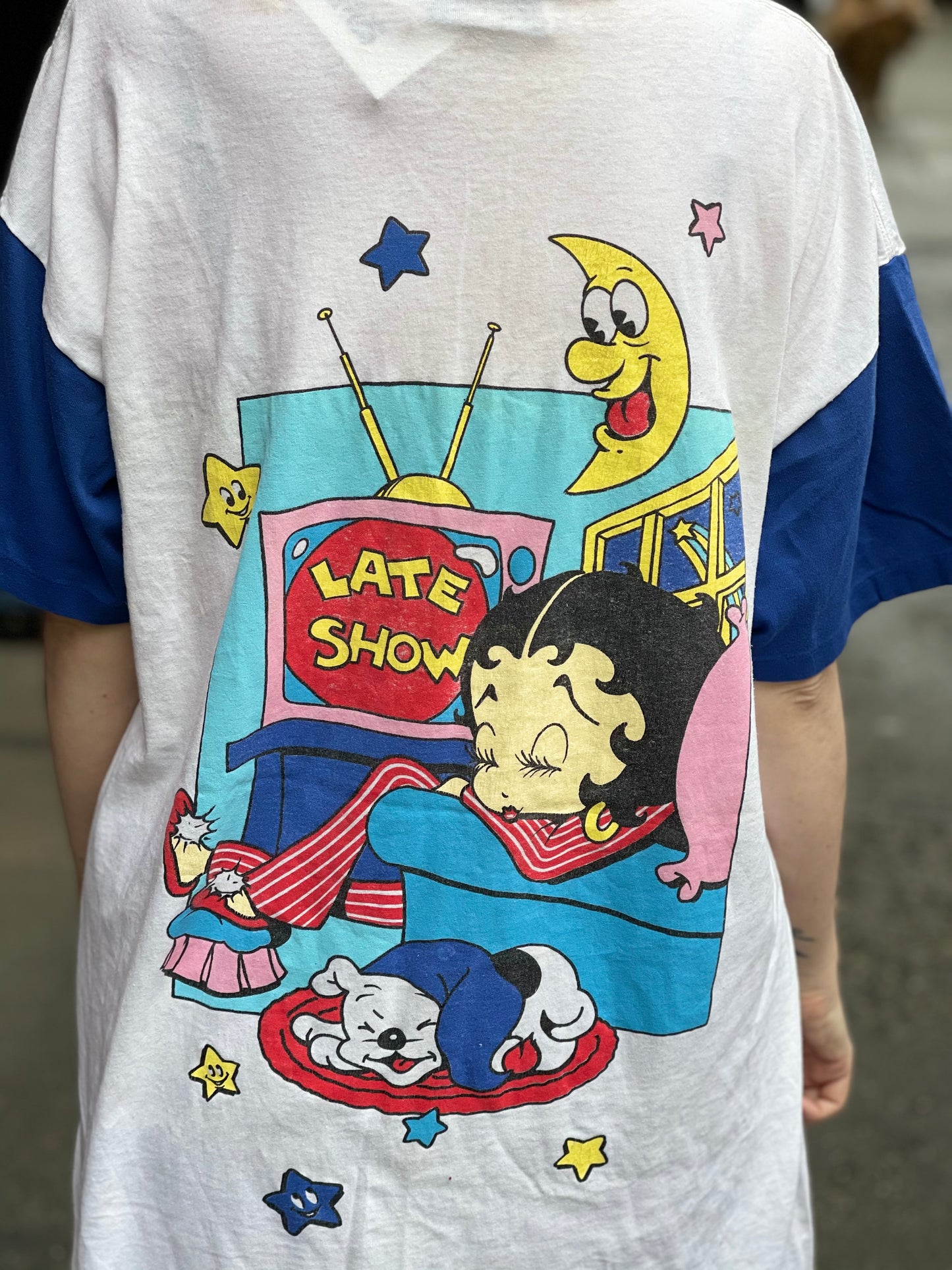 Vintage 90s Double Sided Betty Boop Late Night T-shirt - Spark Pretty